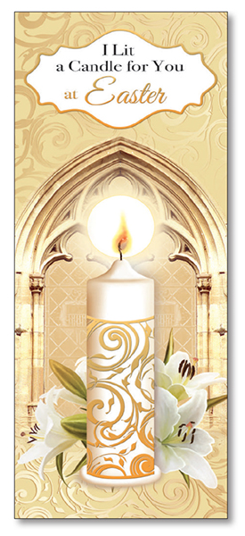 Card - I Lit A Candle For You At Easter   (85786)