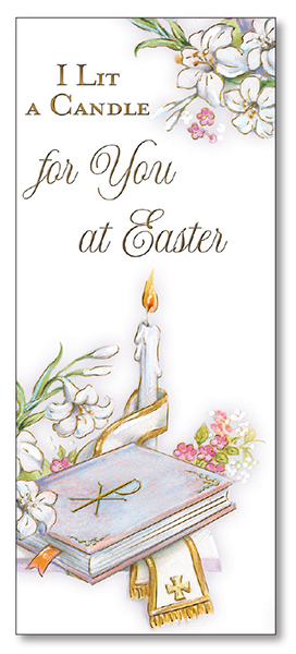 Card - I Lit A Candle For You At Easter   (85788)