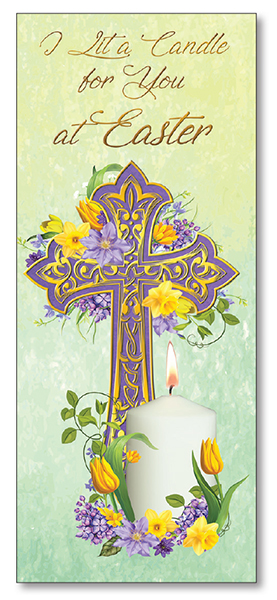 Card - I Lit A Candle For You At Easter   (85789)