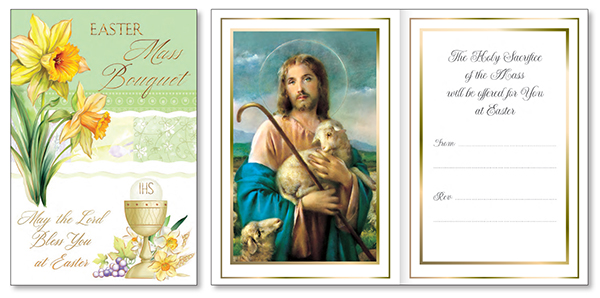 Easter Mass Bouquet/1 Design/With Insert   (85997)