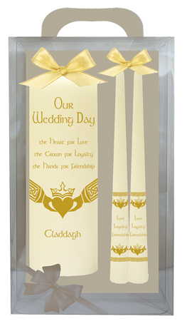 Wedding Candle 8 inch Gift Boxed/Ivory   (86613)