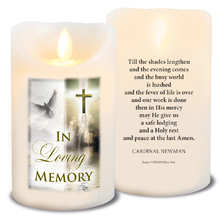 LED Candle/Scented Wax/Timer/Loving Memory   (86670)