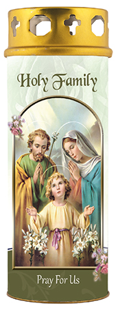 Candle/Holy Family/Windproof Cap   (86943)