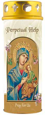 Candle/Perpetual Help/Windproof Cap   (86949)