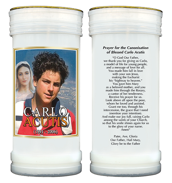 Pillar Candle - Carlo Acutis  (8695/CARLO)