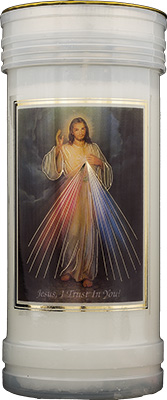 Pillar Candle - Divine Mercy   (8695/DM)