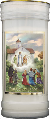 Pillar Candle - Our Lady of Knock   (8695/KNOCK)
