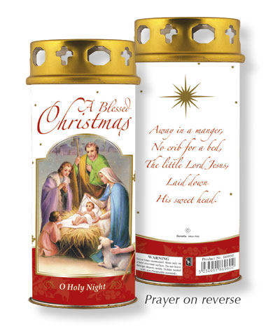 Candle/Christmas Blessings/Windproof Cap   (86960)