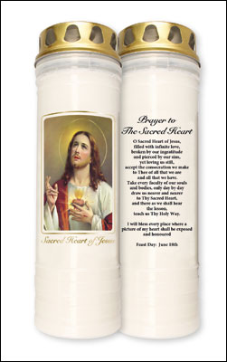 Pillar Candle - Sacred Heart - 7 Day   (86996)
