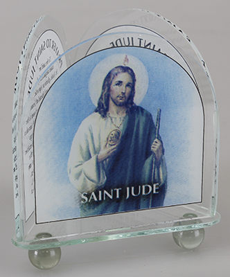 Glass Votive Light Holder/Saint Jude  (87405)