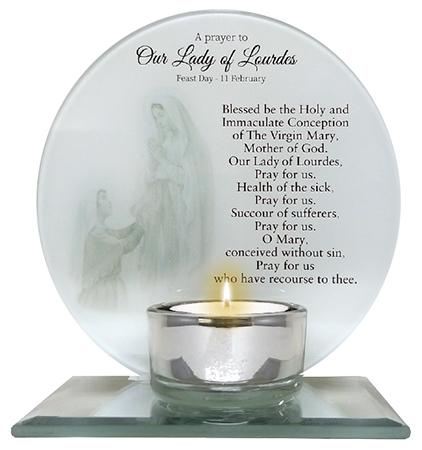 Glass Votive Light Holder/Lourdes  (87453)
