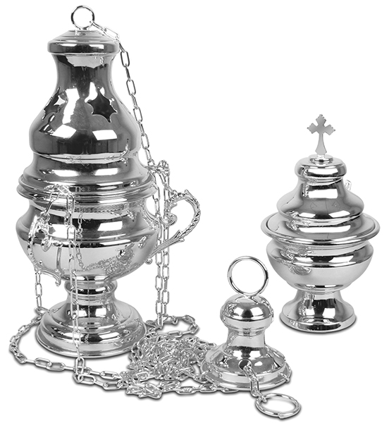 Thurible/Boat/Silver Finish   (88350S)