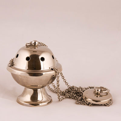 Thurible With Chain/Silver Finish   (88357S)