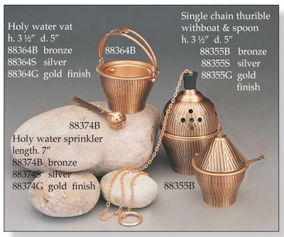 Holy Water Vat - Bronze   (88364B)