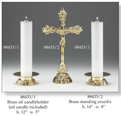 Brass Standing Crucifix   (88433/2)