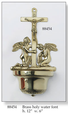 Brass Font cm.32/Angels   (88454)