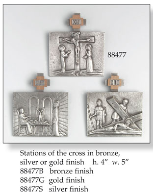 Stations/14x12.5cm/Silver   (88477S)