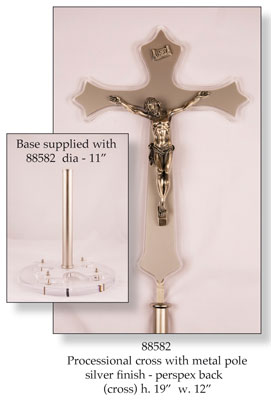 Processional Crucifix/Stand   (88582)