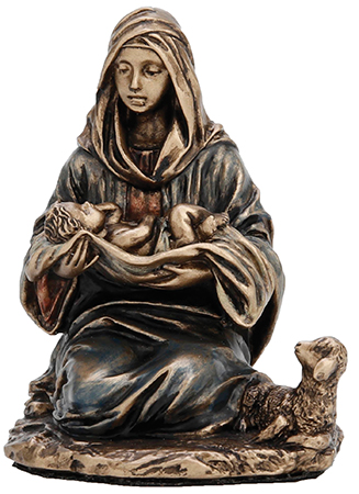 Veronese Resin Statue/2 1/2 inch Madonna & Child   (89050)
