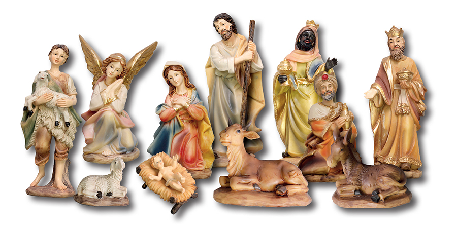 Nativity Set/Resin/11 Figures.3 1/2 inch   (89307)