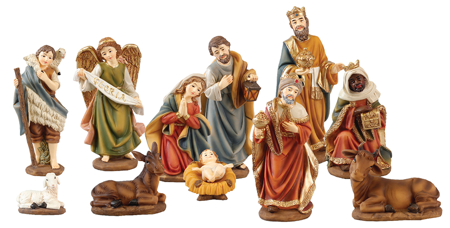 Nativity Set/Resin/11 Figures 6 inch   (89353)