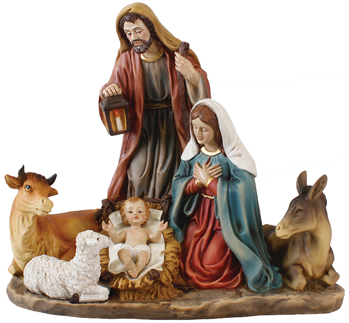 Nativity Set/Resin/Holy Family 10 inch   (89567)