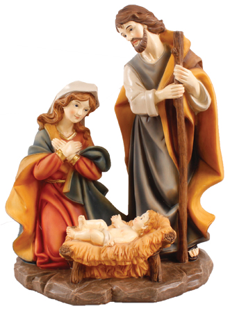 Nativity Set/Resin/Holy Family 9 3/4 inch   (89588)