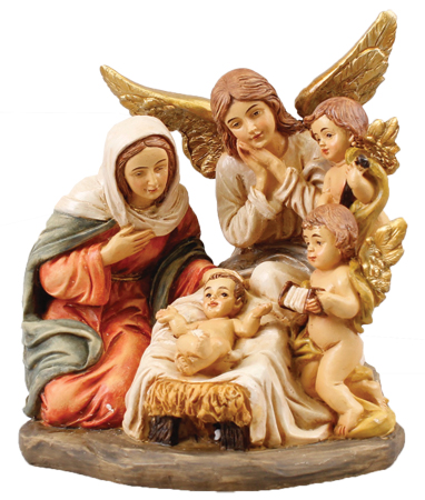 Resin Nativity Set/5 - 5 inch Figures   (89633)