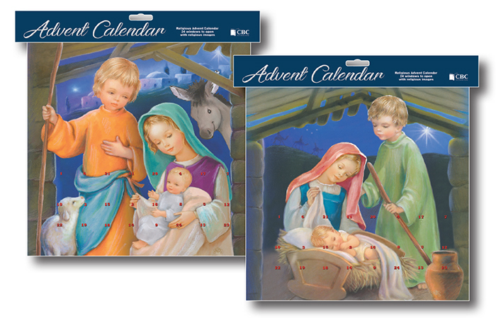 Advent Calendar/ 2 Designs with Glitter   (95022)