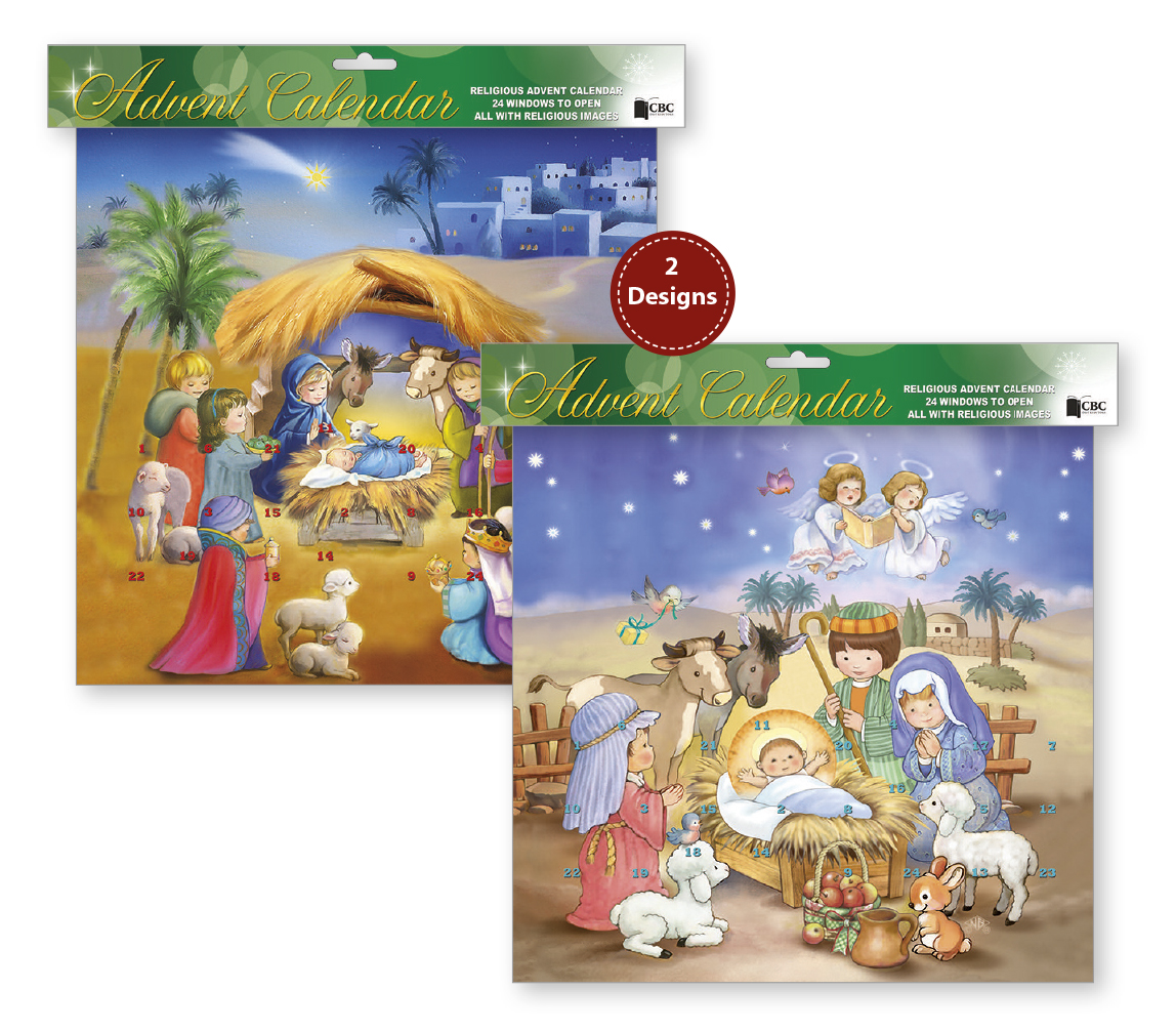 Advent Calendar/ 2 Designs with Glitter   (95034)