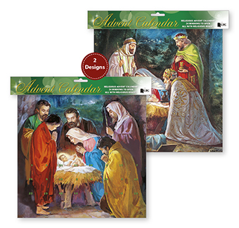 Advent Calendar/ 2 Designs with Glitter (95037)