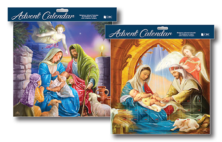 Advent Calendar/ 2 Designs with Glitter   (95054)