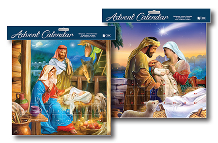 Advent Calendar/ 2 Designs with Glitter   (95055)