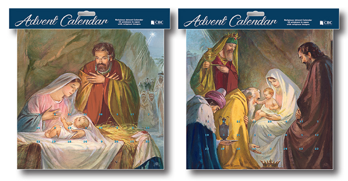Advent Calendar/ 2 Designs with Glitter   (95059)