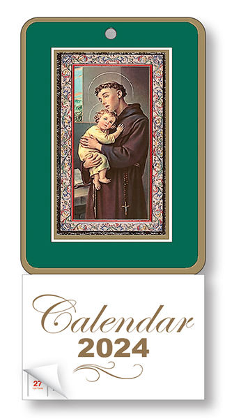 Calendar/Saint Anthony/Silver Highlights   (9575/ANT)