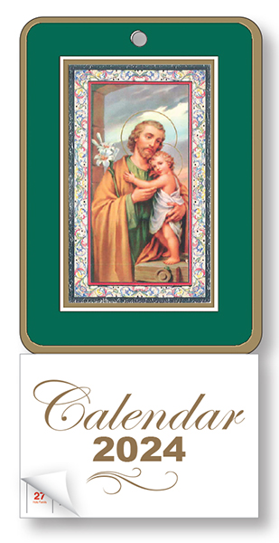 Calendar/Saint Joseph/Silver Highlights   (9575/JOS)
