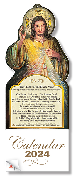 Calendar/Wood Plaque/Divine Mercy   (96241)