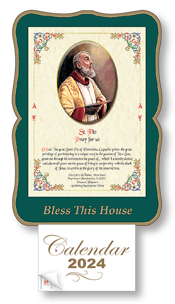 Calendar/6 inchx 8 inch Print/Saint Pio   (9629/PIO)