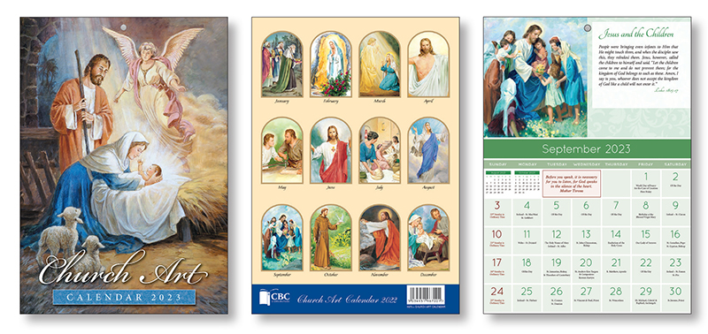 Church Art Calendar/Month Scenes   (9670)