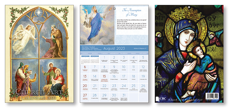 Church Art Calendar/Nativity - Perpetual   (9671)