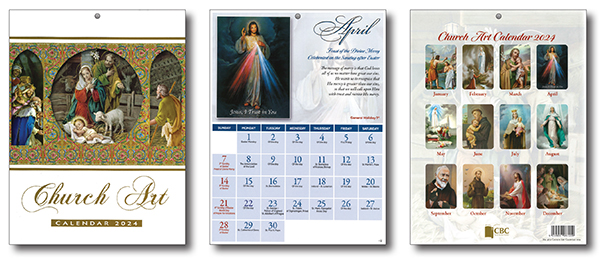 Church Art Calendar/Month Scenes   (9672)