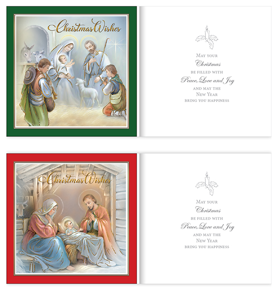 Christmas Card/Gold Foil - 2 Designs   (97232)