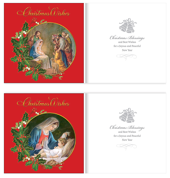 Christmas Card/Gold Foil - 2 Designs   (97233)