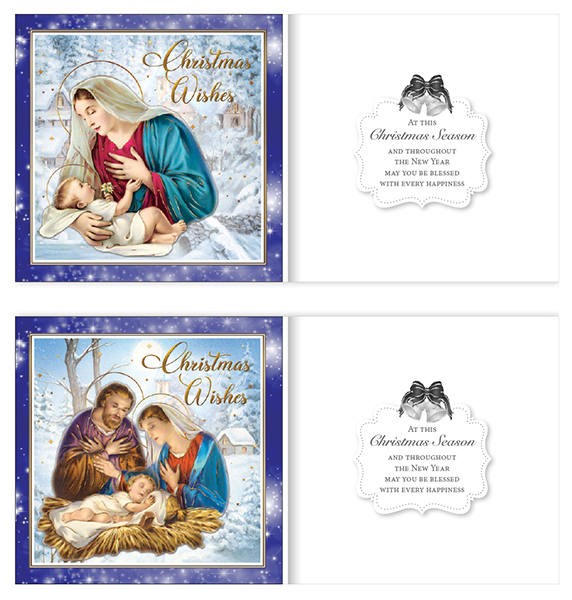 Christmas Card/Gold Foil - 2 Designs   (97236)