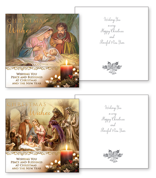 Christmas Card/Gold Foil - 2 Designs   (97237)