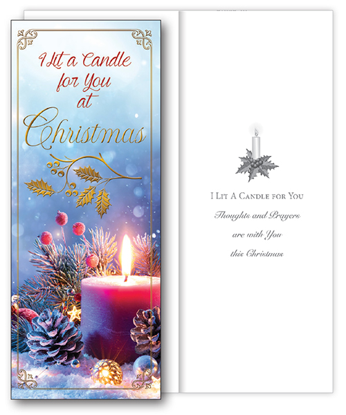 Christmas Card/I Lit A Candle For You/1 Design   (97849)