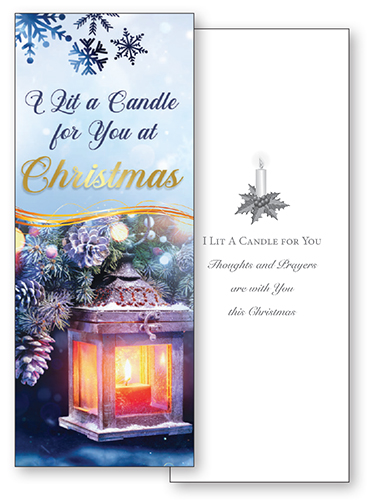 Christmas Card/I Lit A Candle For You/1 Design   (97866)