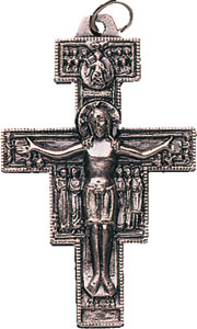 Metal Francis Cross Medal-1 1/2 inch (979)