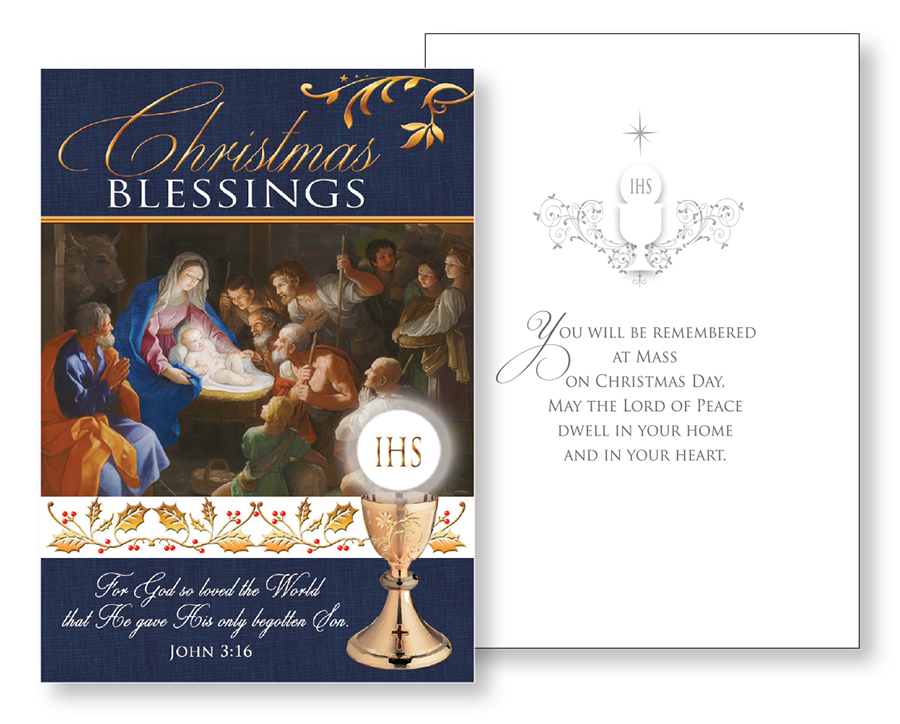 Christmas Priest Card/One Design   (99409)