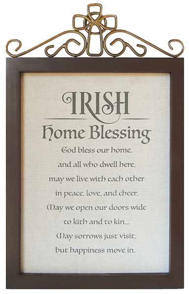 Irish Home Blessing Wood Plaque   (AG31163)